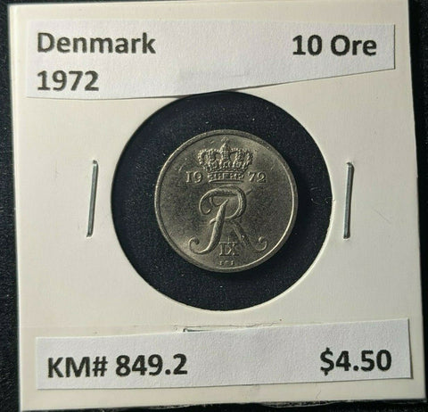 Denmark 1972 10 Ore KM# 849.2 #430