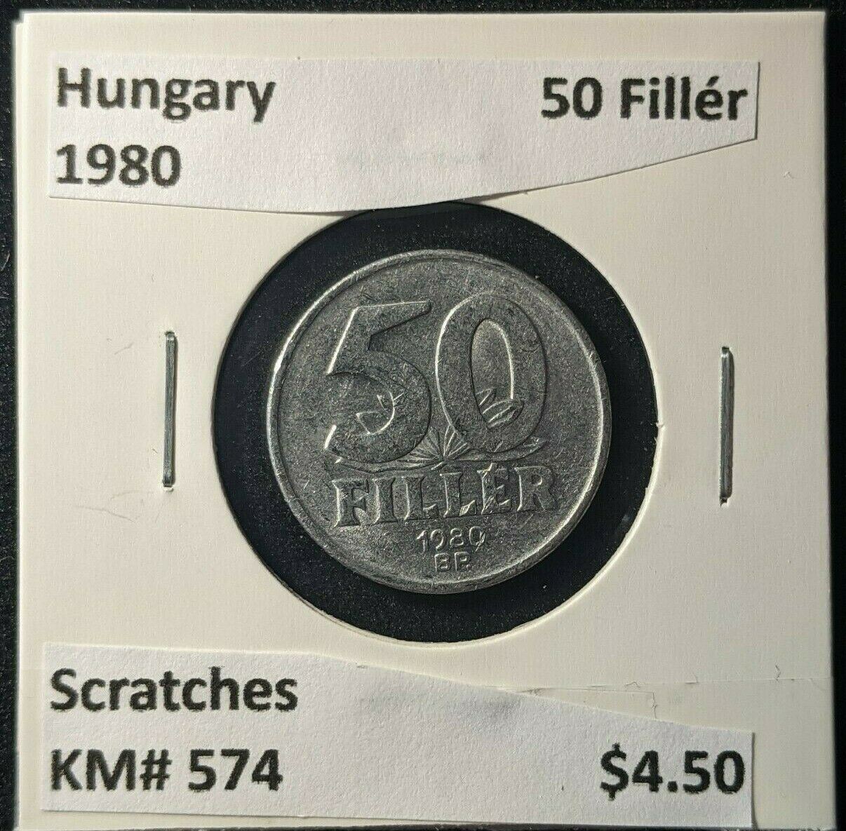 Hungary 1980 50 FillÃ©r KM# 574 Scratches #357