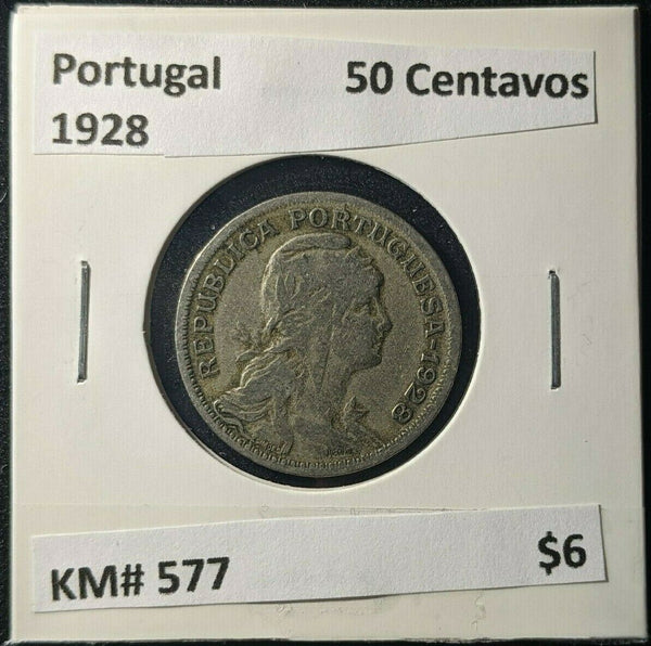 Portugal 1928 50 Centavos KM# 577 #356