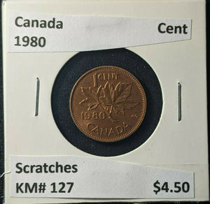 Canada 1980 Cent KM# 127 Scratches #405
