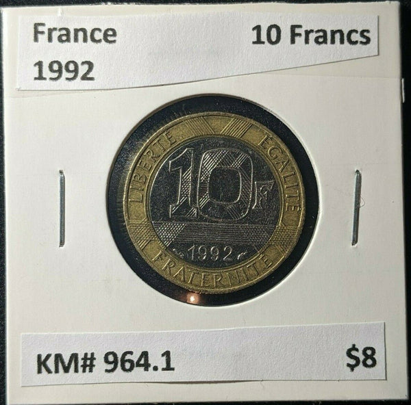 France 1992 10 Francs KM# 964.1 #418
