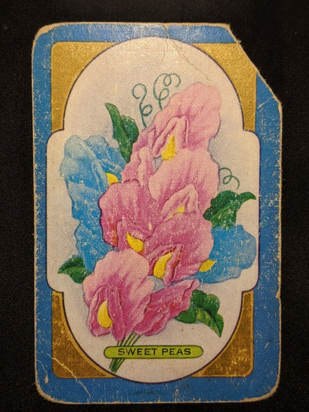 Swap Card Coles Named Series Original 1950's - Sweet Peas #150
