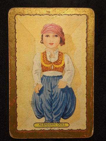 Swap Card Coles Named Series Original Vintage - Albanian Doll  #063