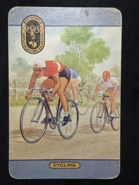 Swap Card Coles Named Series Original 1950's - Olympic 1956 Cycling #089