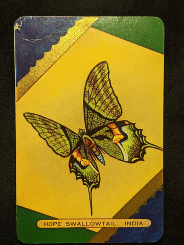 Swap Card Coles Named Series Original 1950's - Hope Swallowtail India #080