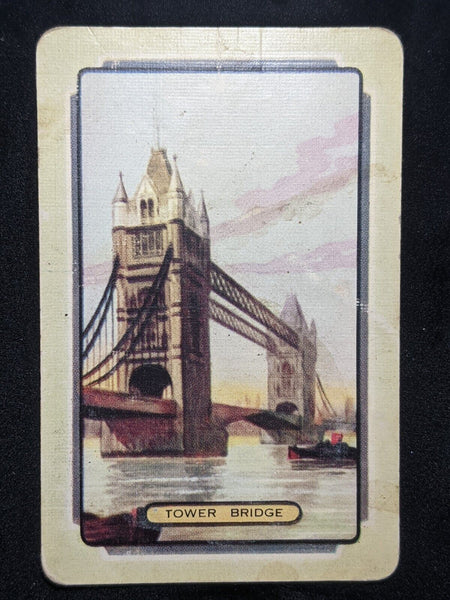 Swap Card Coles Blank Back Named Series Original 1950's - Tower Bridge #014