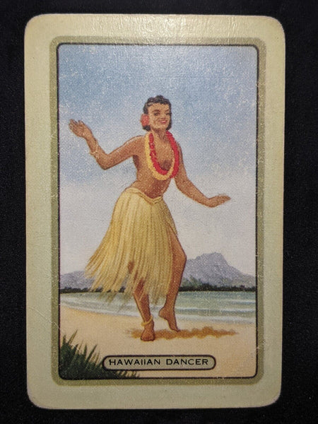 Swap Card Coles Blank Back Named Series Original 1950's - Hawaiian Dancer #123