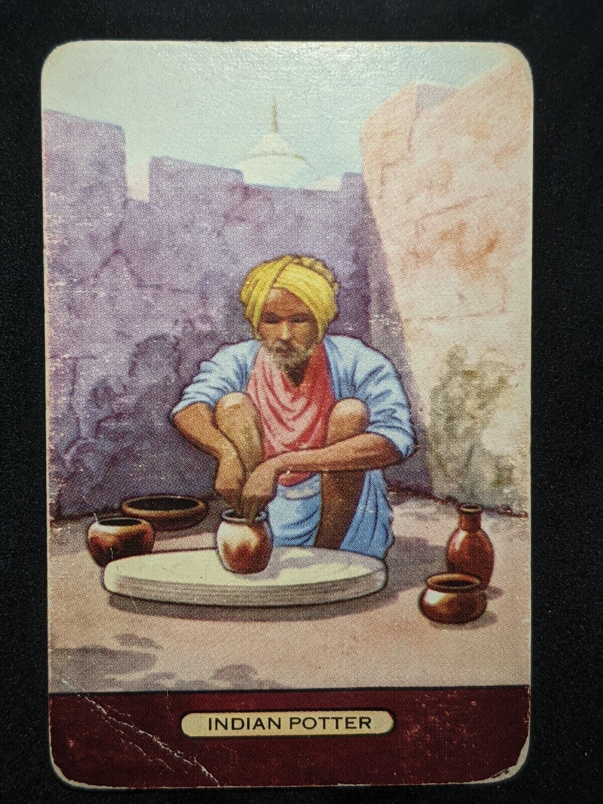 Swap Card Coles Blank Back Named Series Original 1950's - Indian Potter #144