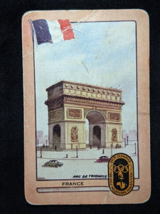 Coles Named Series Original 1950's 1956 Olympic Games Small Flag France #032