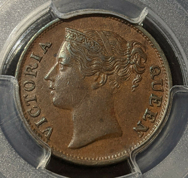 Straits Settlements 1862 Half Cent 1/2C PCGS AU53 aUNC   #443