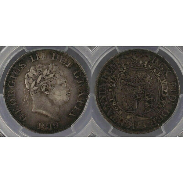 1819 VF35 Great Britain 1/2 Crown S-3789 PCGS GRADED Very Fine   #415