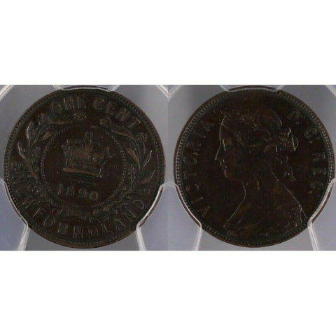 1890 Newfoundland Canada 1c One Cent PCGS XF45BN   #764
