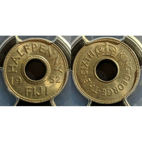 Fiji 1952 Half Penny - PCGS MS64 GEM UNC   #284