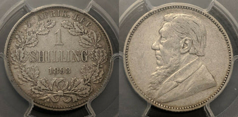 South Africa 1893 Shilling 1/- PCGS XF40 KM#5   #845