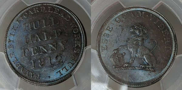 Great Britain 1812 1/2D Half Penny PCGS MS63BN Choice Unc Withers-785   #838