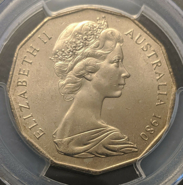 1980 50 cent PCGS MS65 Gem Unc   #827