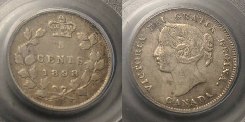 Canada 1898 Five Cent 5c PCGS VF35 Very Fine   #894