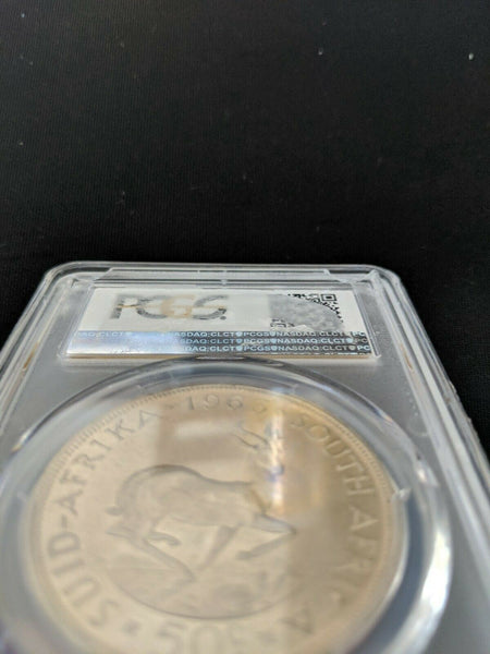 South Africa 1963 Silver 50 Cents PCGS Proof Like PL66 Gem Unc KM#62 #910