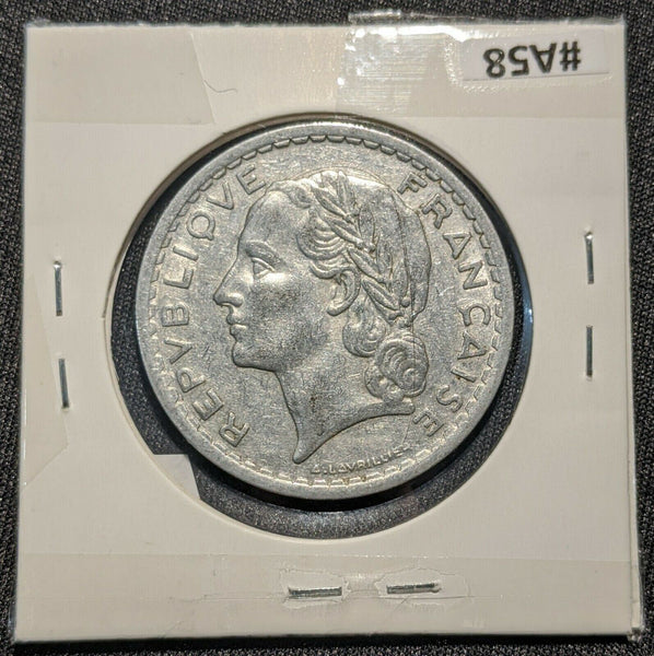 France 1943 (a) open 9 5 Franc KM# 888b.1