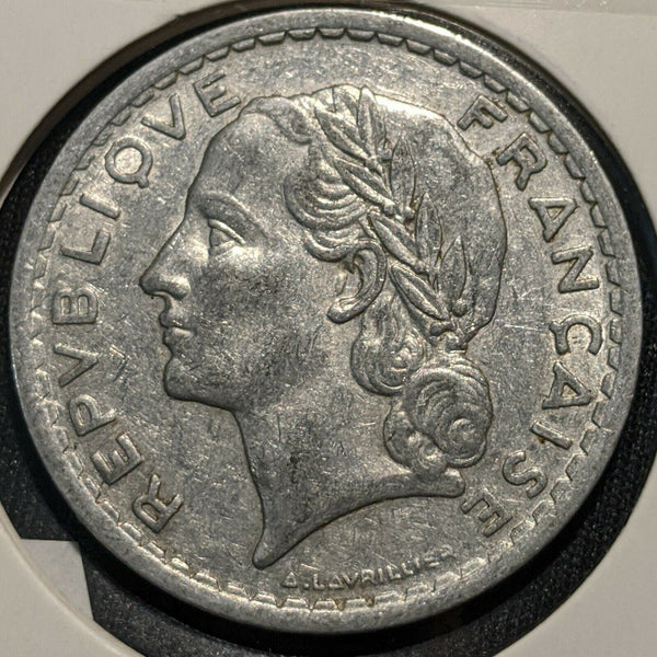 France 1943 (a) open 9 5 Franc KM# 888b.1