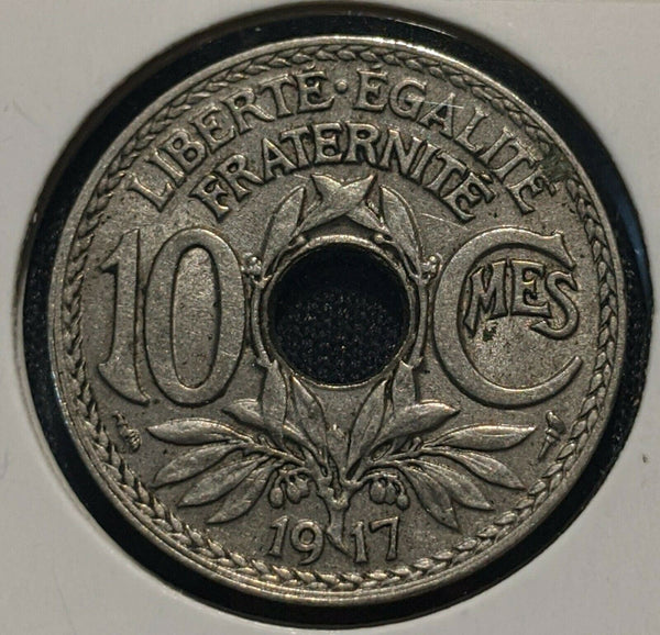 France 1917 10 Centimes KM# 866a