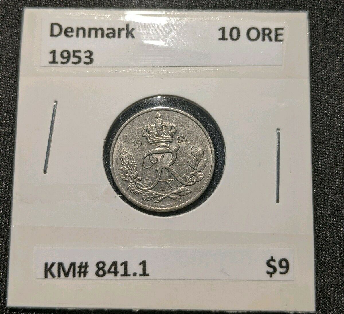 Denmark 1953 10 Ore KM# 841.1