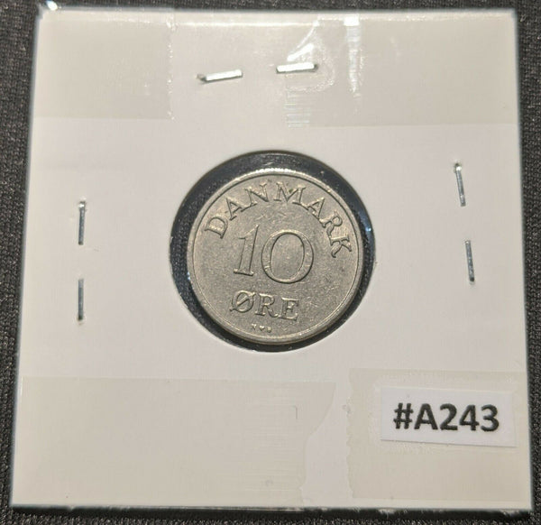 Denmark 1953 10 Ore KM# 841.1