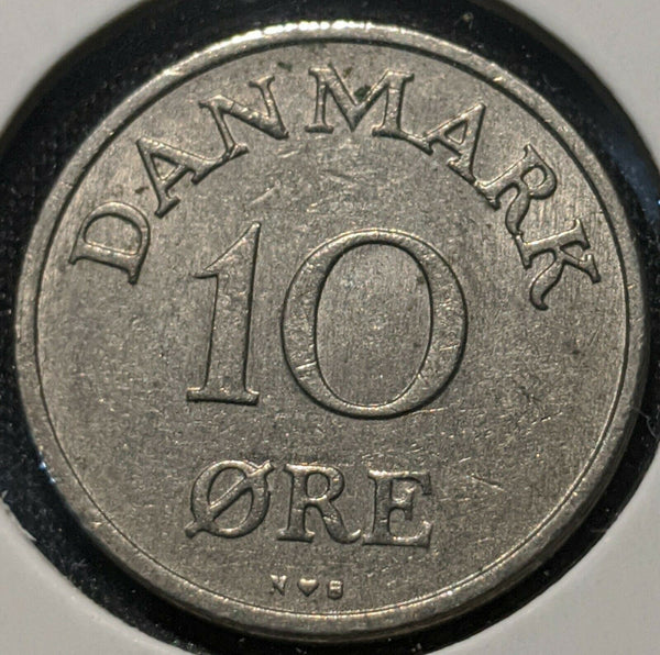 Denmark 1953 10 Ore KM# 841.1