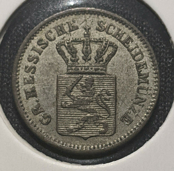 German States Kreuzer 1870 HESSE-DARMSTADT KM# 339  7C