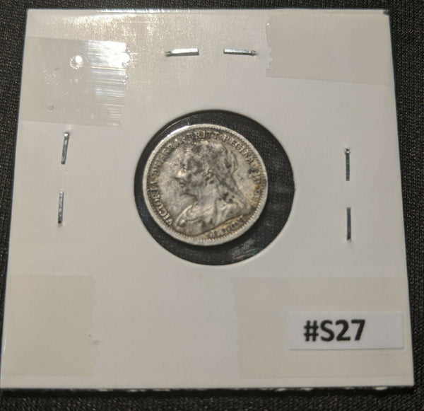 Great Britain 1896 Threepence 3d KM# 777