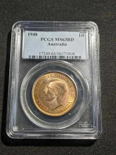 1948 (m) Penny 1D PCGS MS63RD CHOICE UNC #931