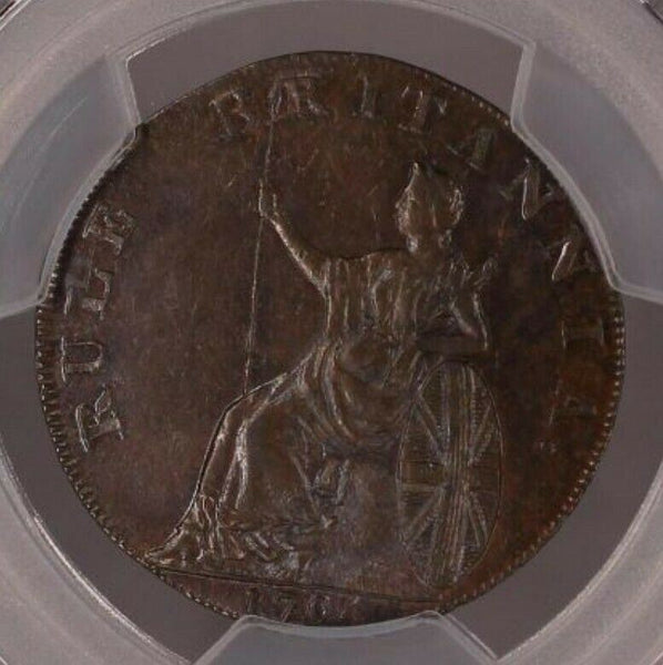 Great Britain 1794 Tk 1/2D Half Penny Hampshire, Emsworth DH-13 PCGS MS62BN UNC