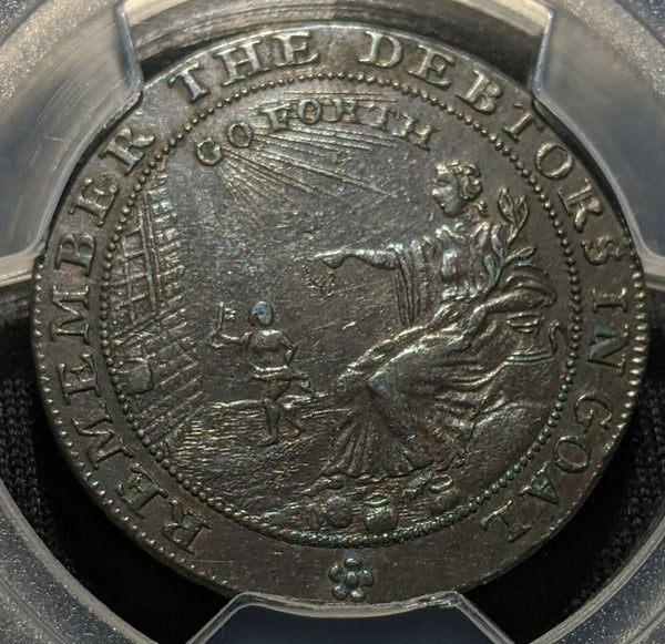 Great Britain (c.1790) Tk 1/2D Half Penny Somersetshire Bath DH-36c PCGS AU53