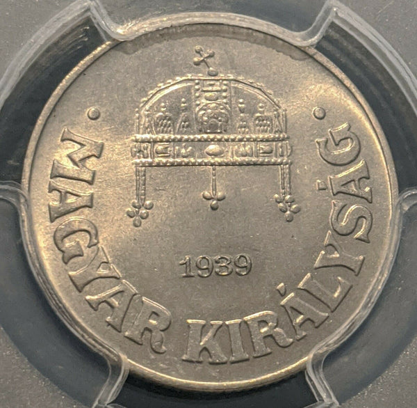 Hungary 1939-BP 50 Fil PCGS MS65 GEM UNC KM-509  #1035