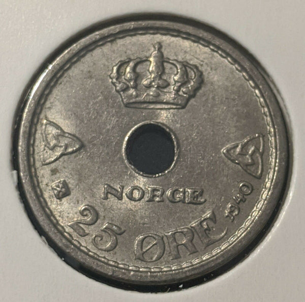Norway 1940 25 Ore KM# 384