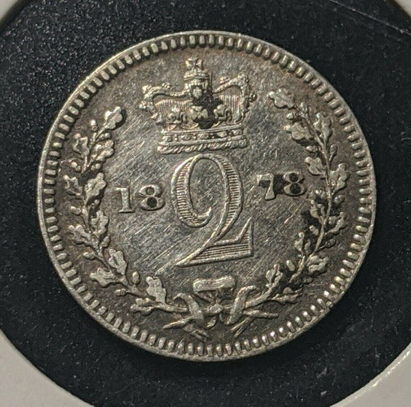 Great Britain Proof 1878 two pence 2d KM# 729  #15B