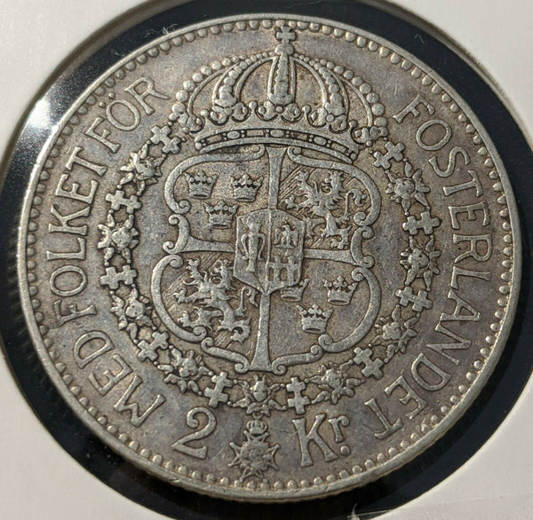 Sweden 1928G 2 Kronor KM# 787