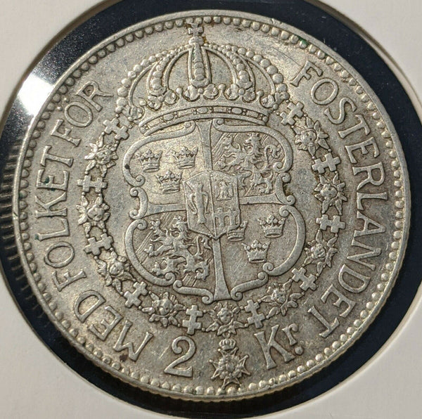 Sweden 1936 G 2 Kronor KM# 787   #12A #3