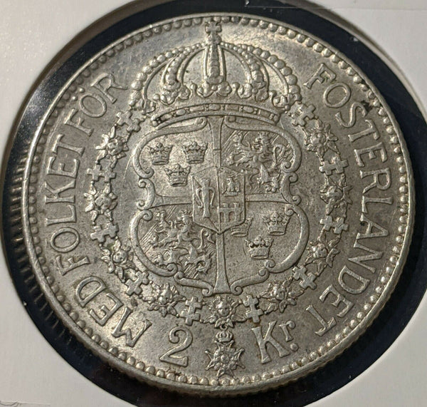 Sweden 1936 G 2 Kronor KM# 787   #12A #1