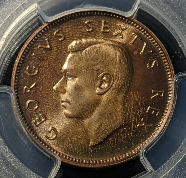 South Africa 1952 Proof Half Penny 1/2d PCGS PR63RB Choice Unc KM# 33 #1166