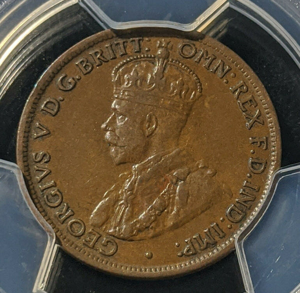 1925 Half Penny 1/2d Australia PCGS XF45 EF #1160