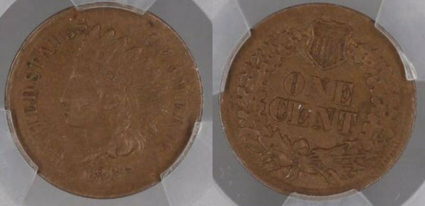 USA 1866 1c One Cent PCGS AU53 #1175