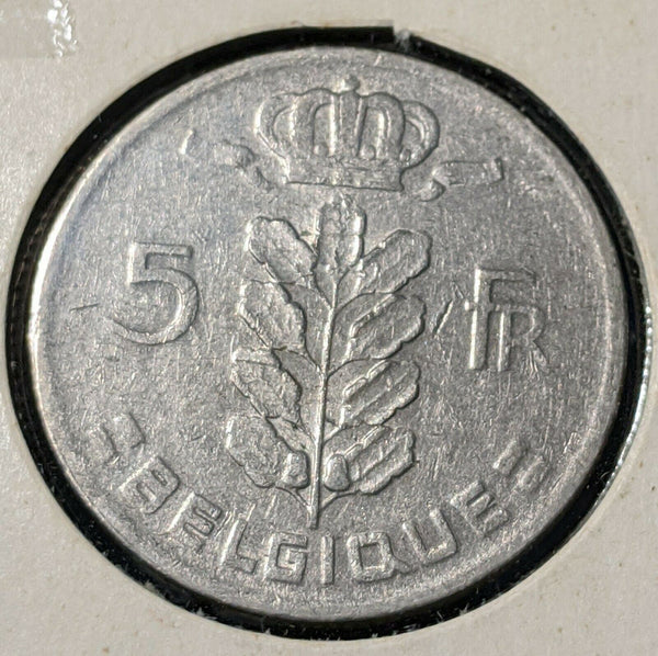 Belgium 1963 5 Franc KM# 135.1