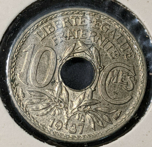 France 1937 10 Centimes KM# 866a