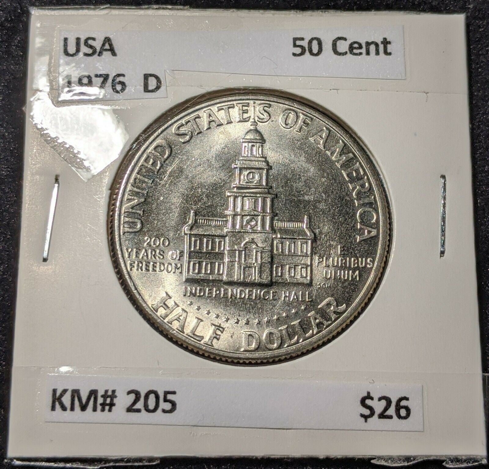 United States 1976 D 50c Fifty Cents KM#205      11A
