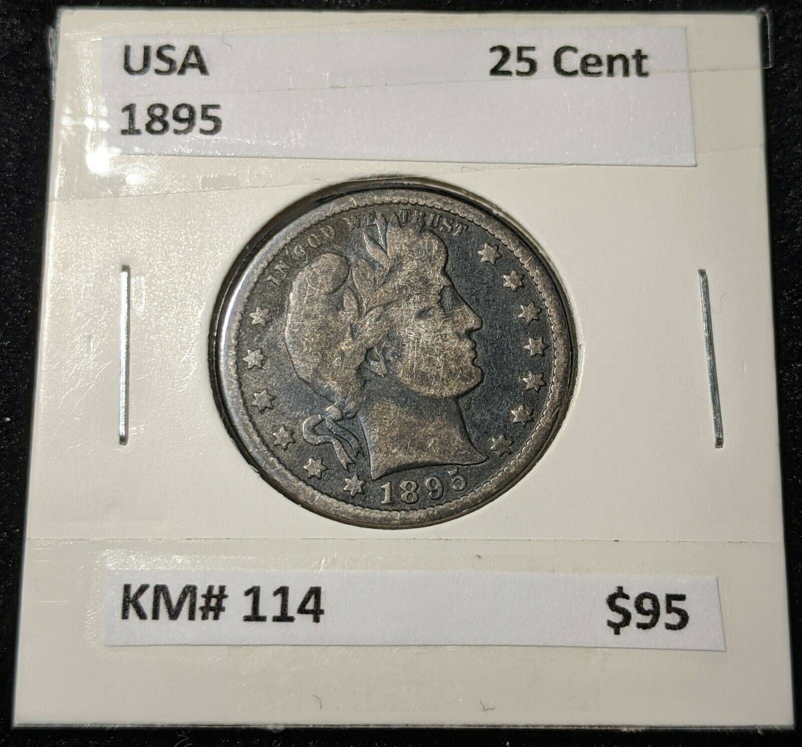 United States 1895 25 Cents KM#114