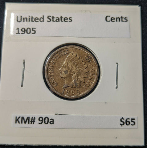 United States 1905 1 Cents KM#90a
