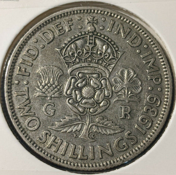 Great Britain 1939 Florin KM# 855