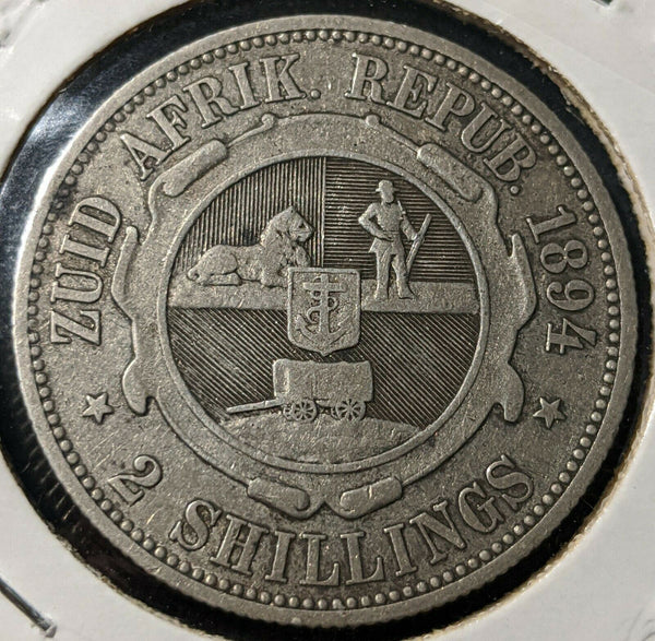 South Africa 1894 2 Shillings KM# 6