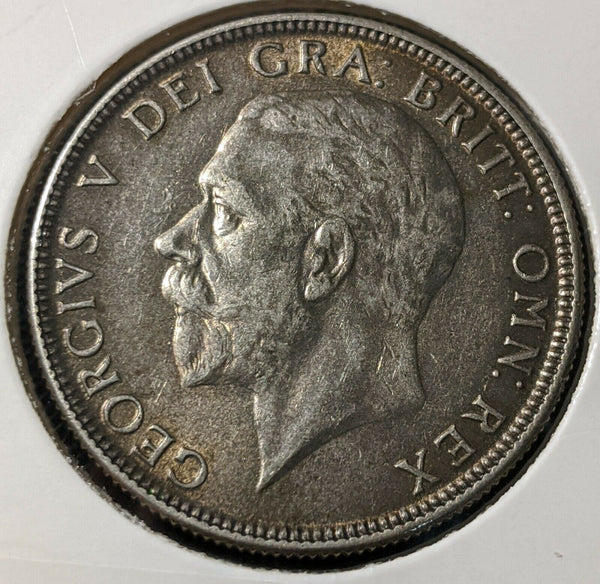 Great Britain 1928 Florin KM# 834 Cleaned